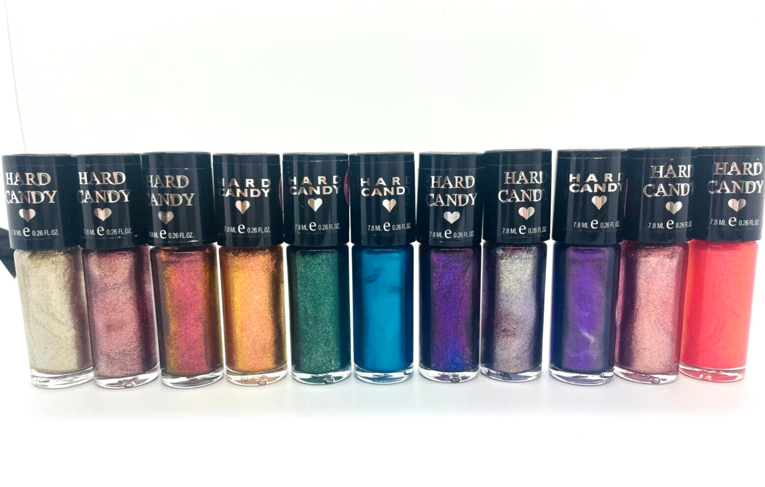 Lot of 11 ~ Hard Candy Nail Polish METALLIC SHADES