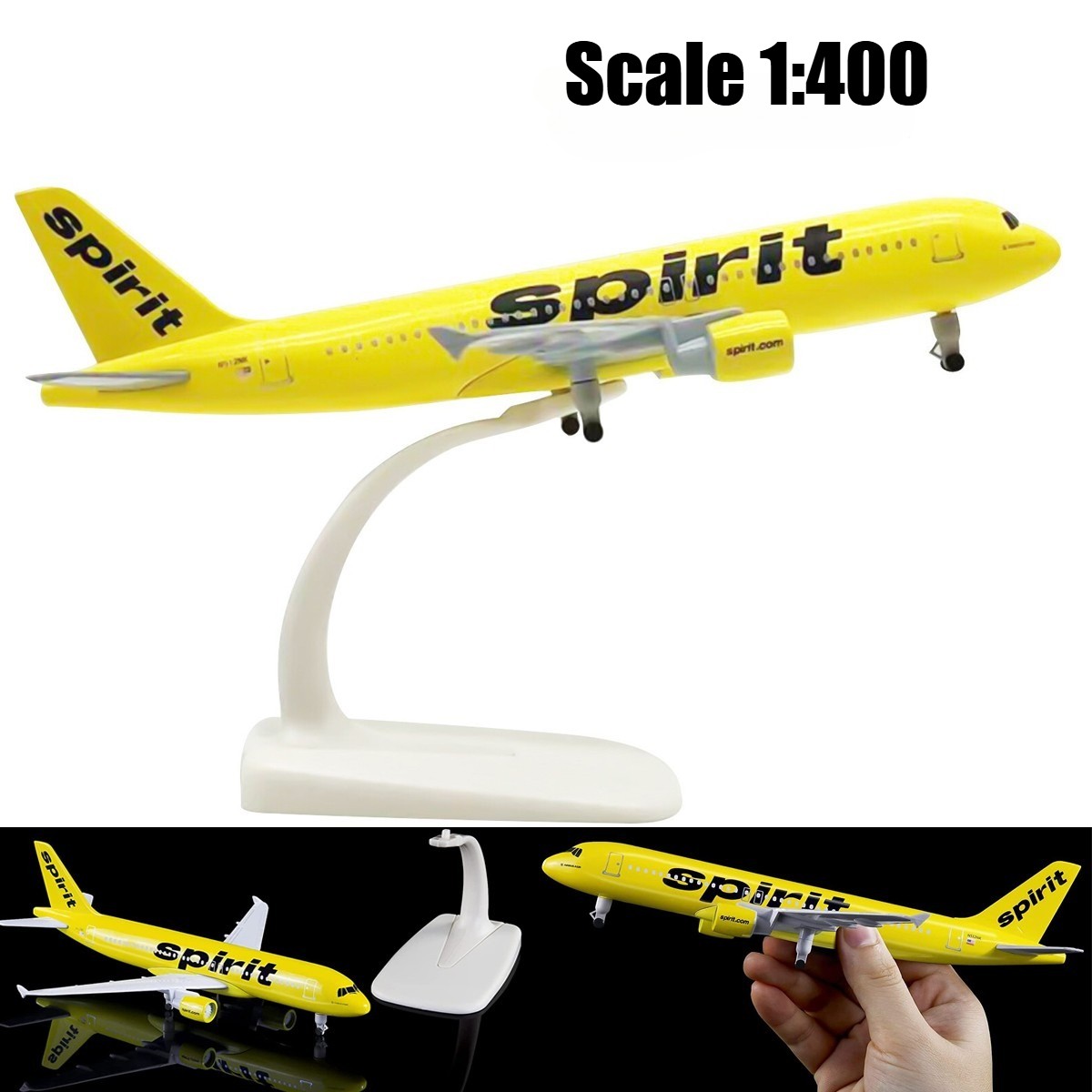 1:400 Scale Spirit A320 Model Plane Alloy Diecast Airplane Aircraft Collection