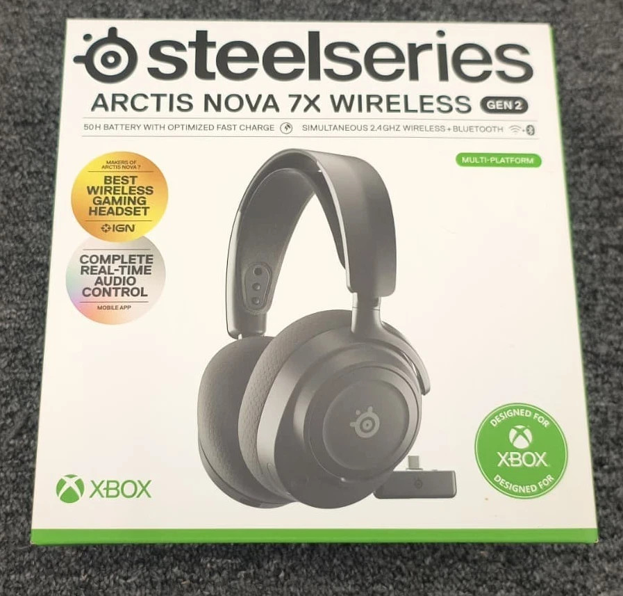 SteelSeries Arctis Nova 7X Wireless Gen 2 Headset – Black - NEW SteelSeries Arctis Nova 7X Wireless Gen 2 Headset – Black - NEW