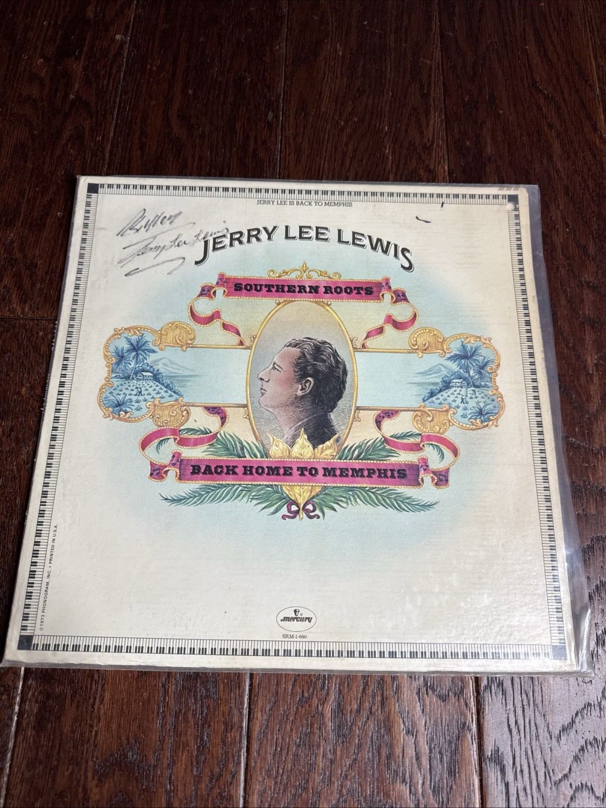 JERRY LEE LEWIS ~ SIGNED SOUTHERN ROOTS ~ 1973 LP ~ SRM-1-690 USA JERRY LEE LEWIS ~ SIGNED SOUTHERN ROOTS ~ 1973 LP ~ SRM-1-690 USA