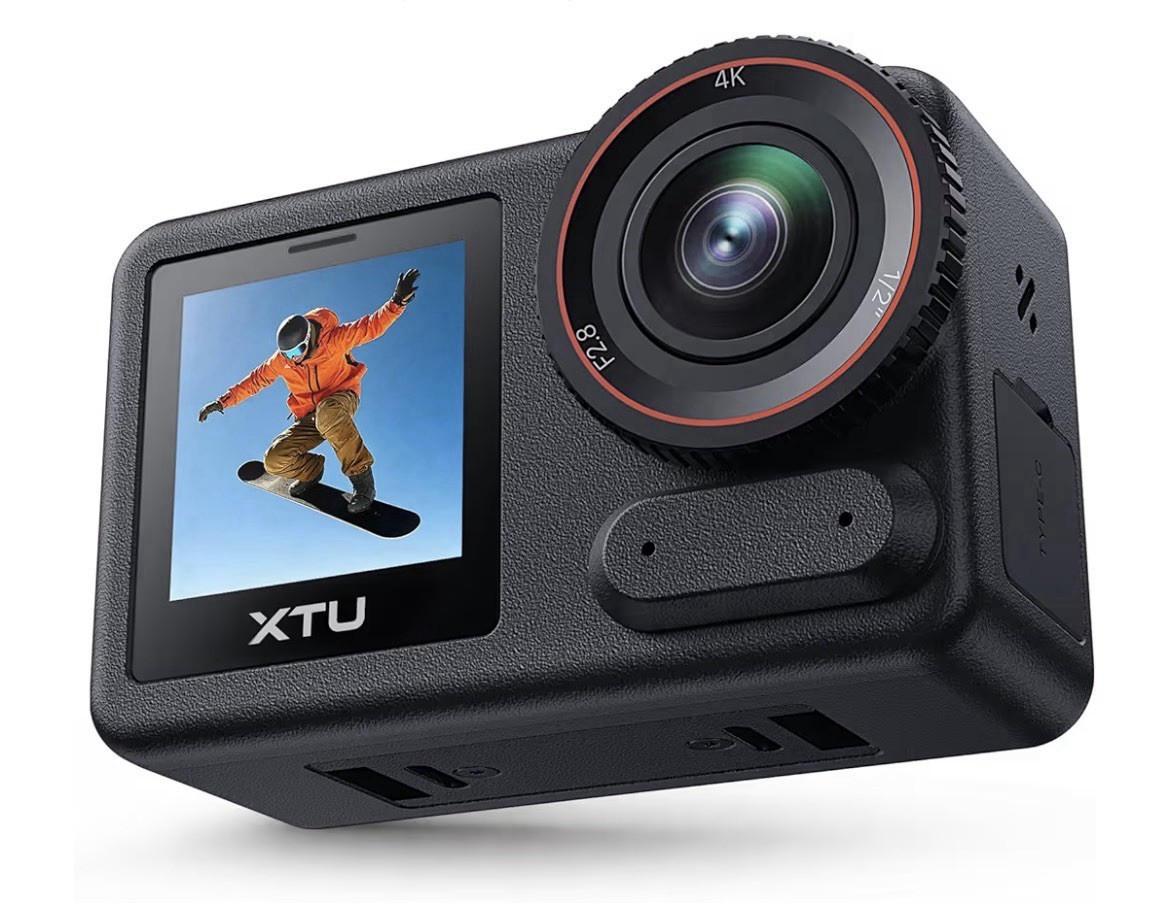 XTU S7 Pro Action Camera, 1/2” Sensor ,4K Cinematic Video, Vlog Camera