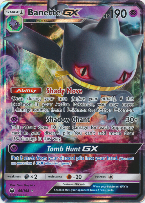 Banette-GX - 66/168 Ultra Rare Celestial Storm NM Pokemon TCG