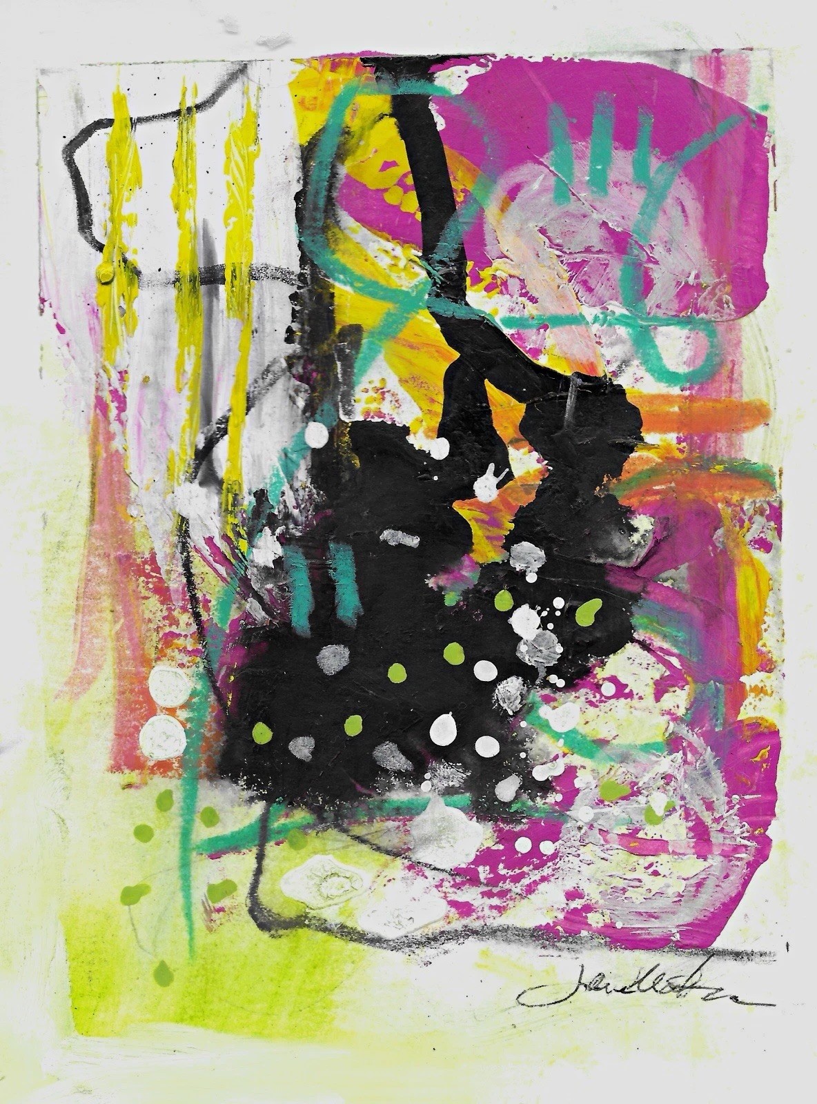 Abstract Art Print Poster - Signed - Portrait Orientation Abstract Art Print Poster - Signed - Portrait Orientation