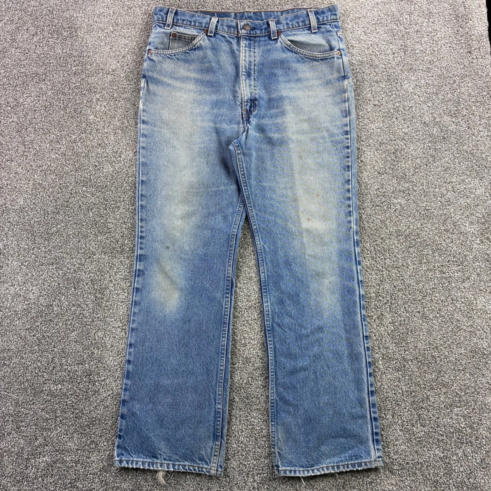 Vintage Levi\'s 517 Jeans Mens 36x30 Blue Cotton Orange Tab USA Made 20517-0217