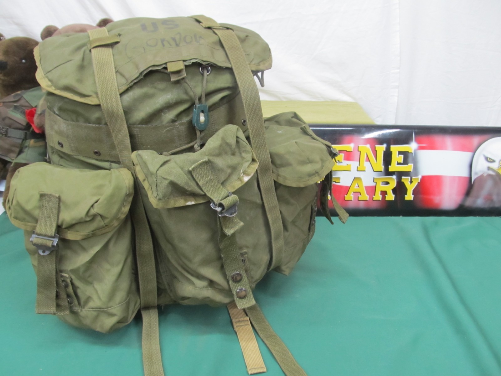 US Military Medium Alice Pack With LC2 Straps OD Green Alice Very Good US Military Medium Alice Pack With LC2 Straps OD Green Alice Very Good
