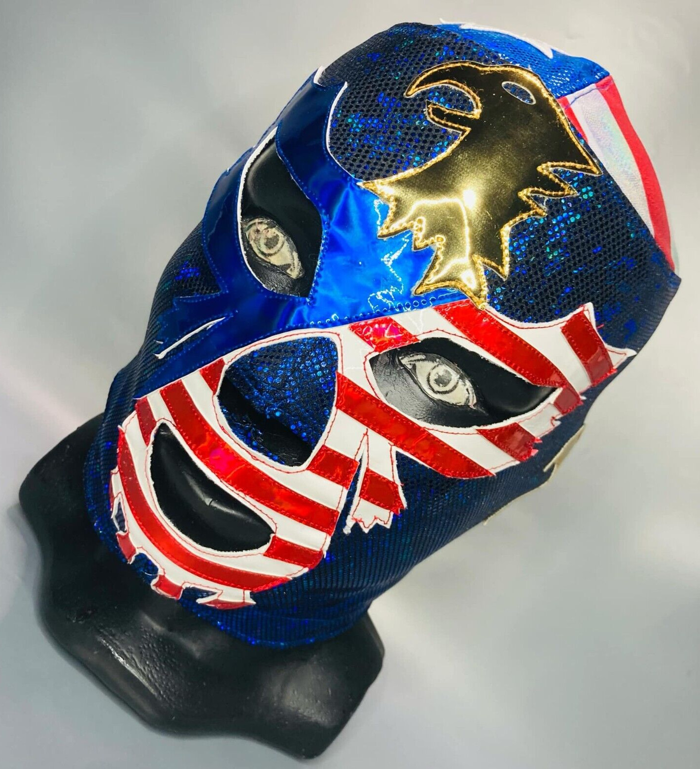 Patriot Semi Professional Grade Wrestling Costume Cosplay Mask USA Theme Mask