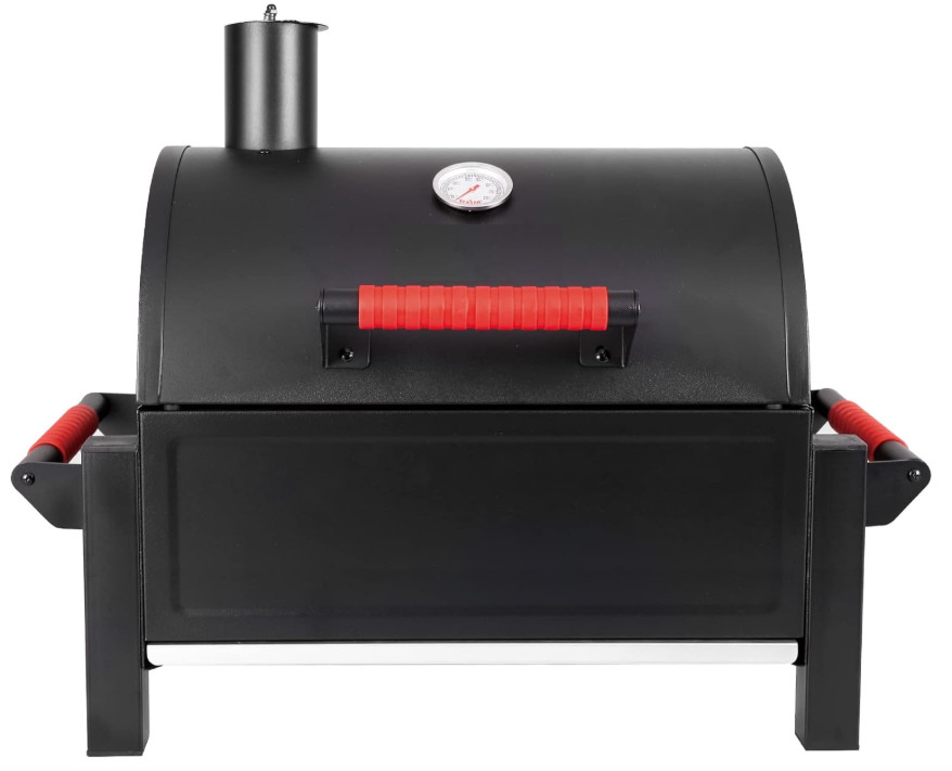 Parrilla de Carbón Portátil con 354 in² y Rejillas de Hierro Fundido. Nuevo