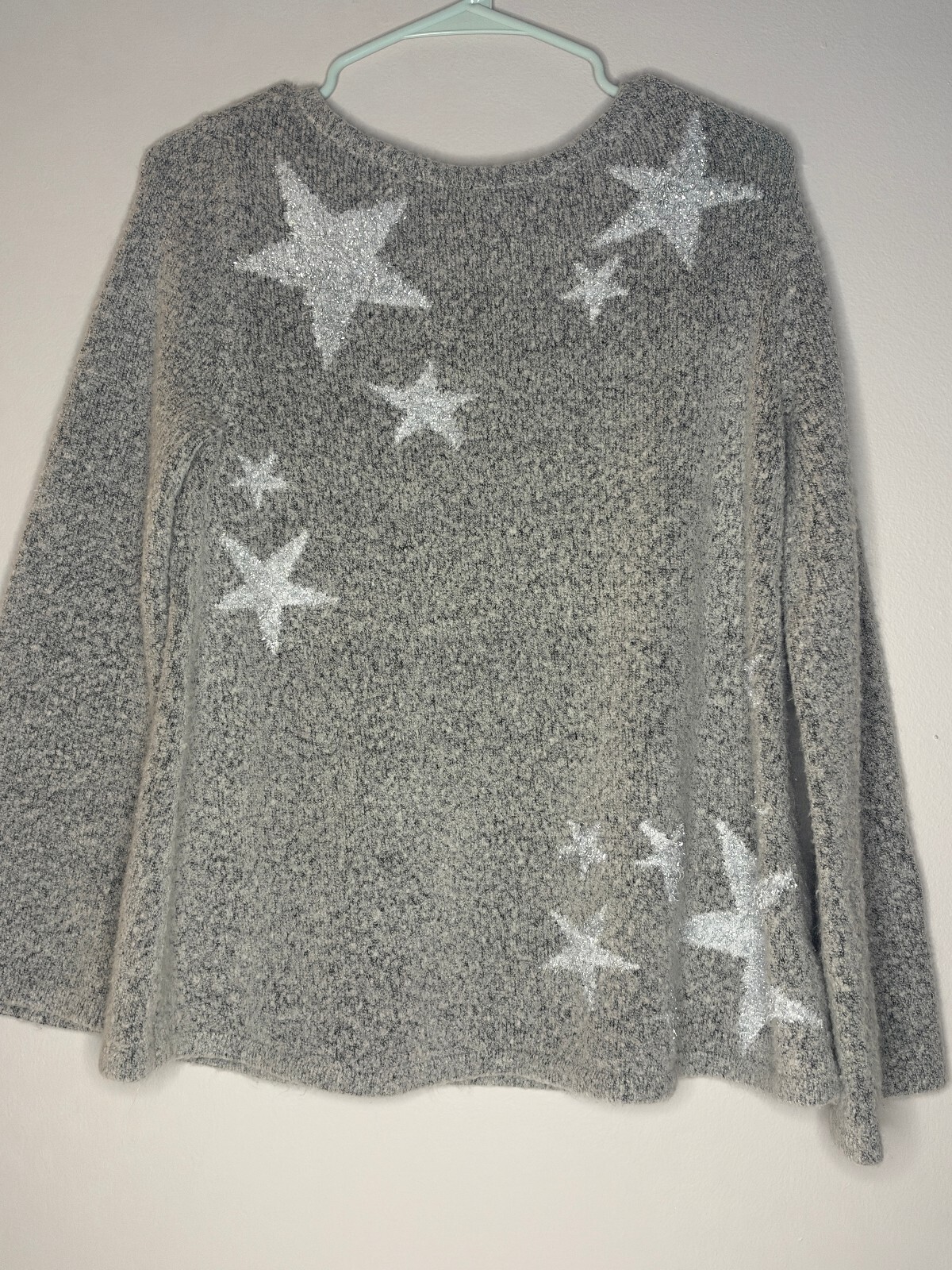 Style & Co women\'s gray star sweater Style & Co women\'s gray star sweater