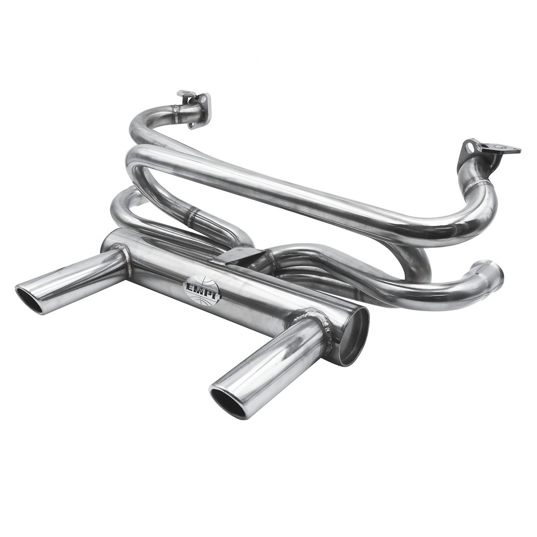 Empi Stainless 1-3/8 Inch 2 Tip Exhaust System for VW Beetle - 00-3761-0 Empi Stainless 1-3/8 Inch 2 Tip Exhaust System for VW Beetle - 00-3761-0