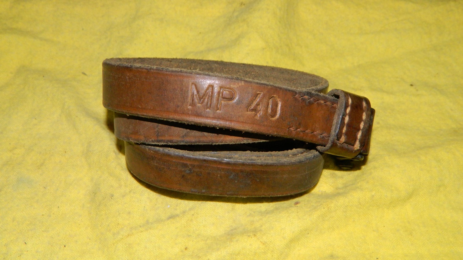 Original Surplus MP40 Leather Sling for WWII WWII German MP-40 Original Surplus MP40 Leather Sling for WWII WWII German MP-40