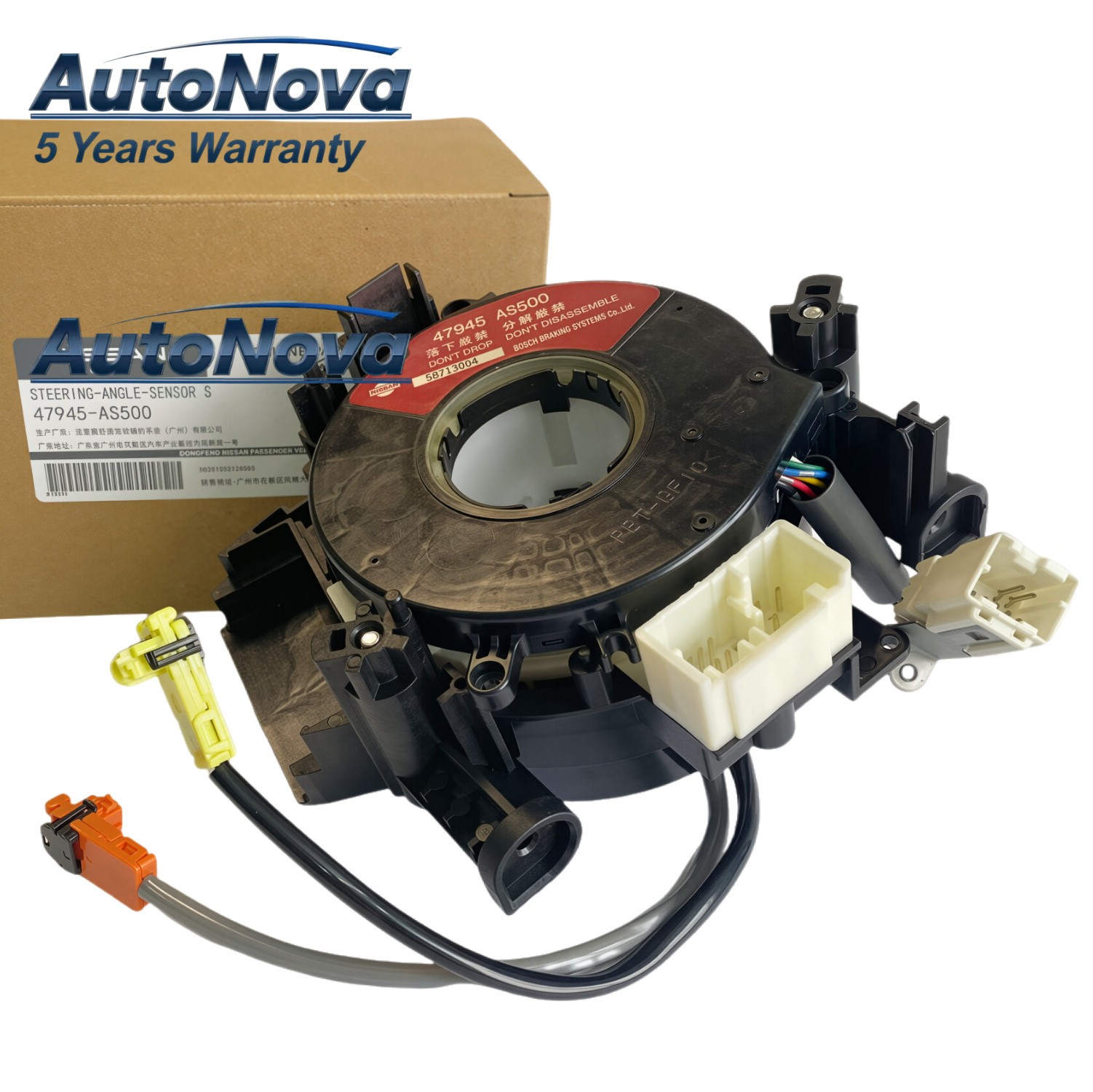 OEM Steering Angle Sensor with Clock spring for Nissan Infiniti 47945-AS500 OEM Steering Angle Sensor with Clock spring for Nissan Infiniti 47945-AS500