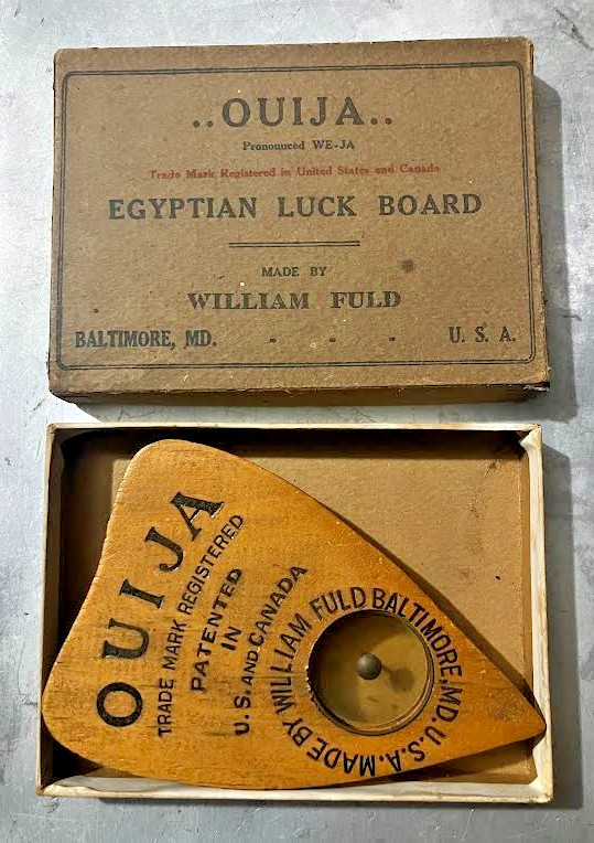 Antique Original Genuine 1919 Wm. Fuld Ouija Board w/Planchette in Authentic Box