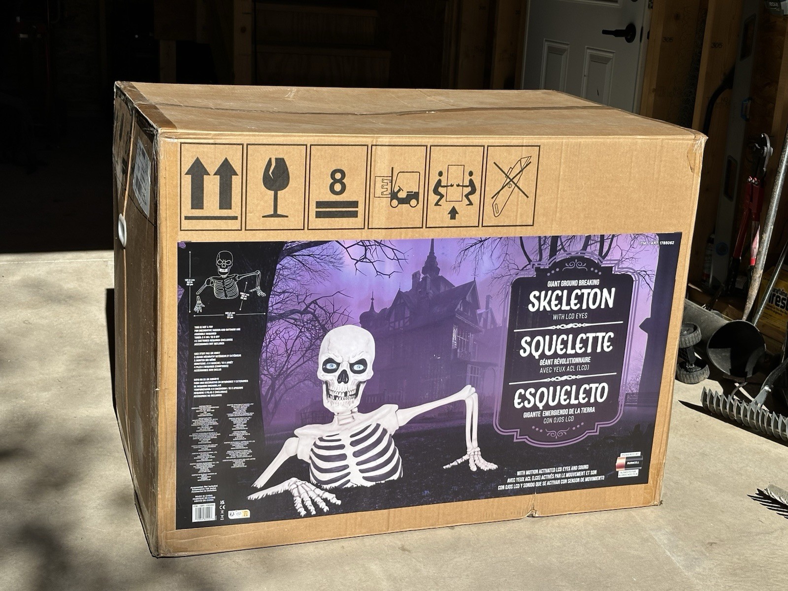 Costco Giant Ground Breaking Skeleton with LCD Eyes + Sound 2026 *New Price* Costco Giant Ground Breaking Skeleton with LCD Eyes + Sound 2026 *New Price*