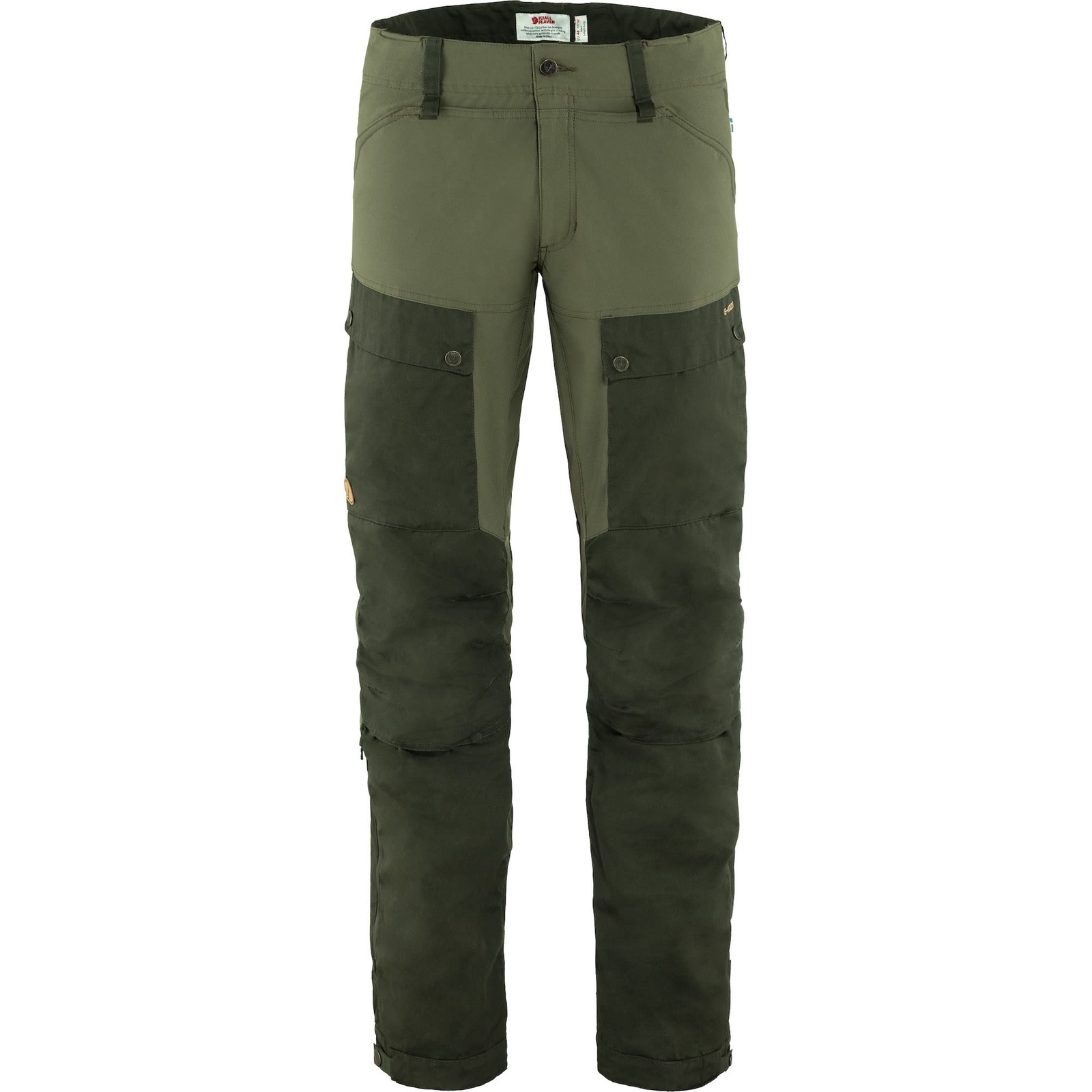 Fjallraven Keb Trousers Men\'s Hiking Pants, Deep Forest/Laurel Green, 52, Regula