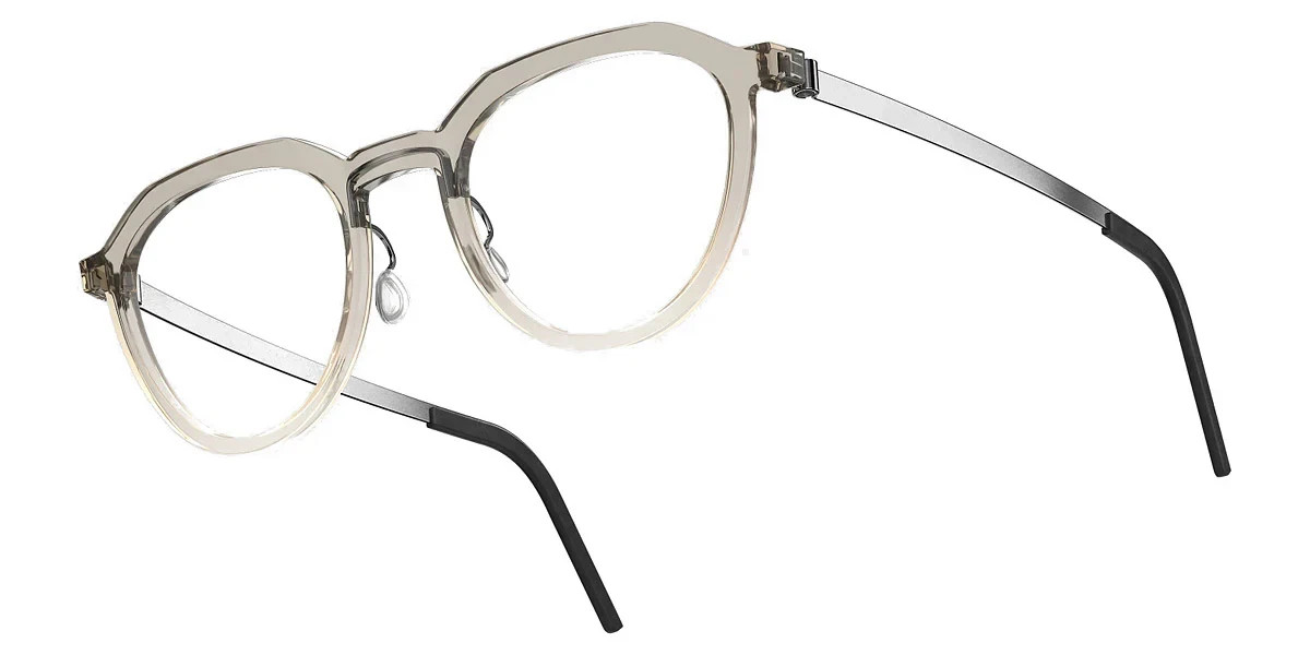 Lindberg Acetanium™ 1046 Col. A132 Round Crystal Gray 48 mm Eyeglasses Frame Lindberg Acetanium™ 1046 Col. A132 Round Crystal Gray 48 mm Eyeglasses Frame