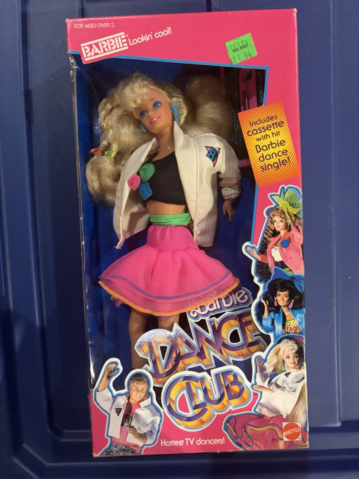 1989 DANCE CLUB BARBIE Doll Mattel #3509 Blonde BLUE EYES Vtg 1989 DANCE CLUB BARBIE Doll Mattel #3509 Blonde BLUE EYES Vtg