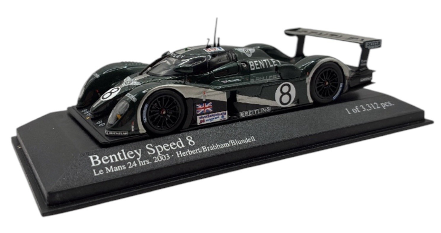 Minichamps 1/43 Bentley Speed #8 Le Mans 2003 Herbert/Brabham 400031308 Minichamps 1/43 Bentley Speed #8 Le Mans 2003 Herbert/Brabham 400031308