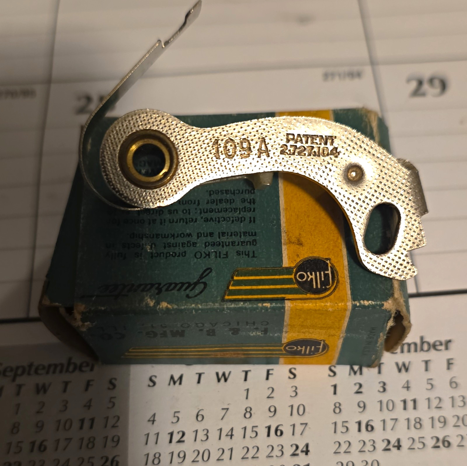 Vintage NOS Filko 78-109A Ignition Contact Breaker Points Mopar w/ Original Box Vintage NOS Filko 78-109A Ignition Contact Breaker Points Mopar w/ Original Box