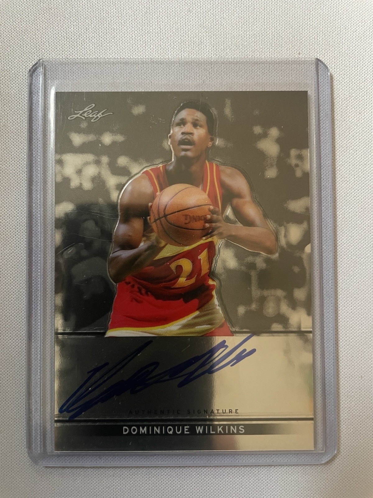 NBA Panini/Leaf 2-Card Auto Lot Dominique Wilkins Kevin Johnson