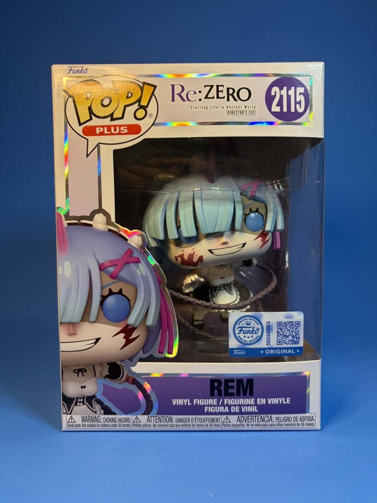 Funko Pop Rem With Morningstar 2115 Re:ZERO Anime Exclusive NM/M with Protector Funko Pop Rem With Morningstar 2115 Re:ZERO Anime Exclusive NM/M with Protector