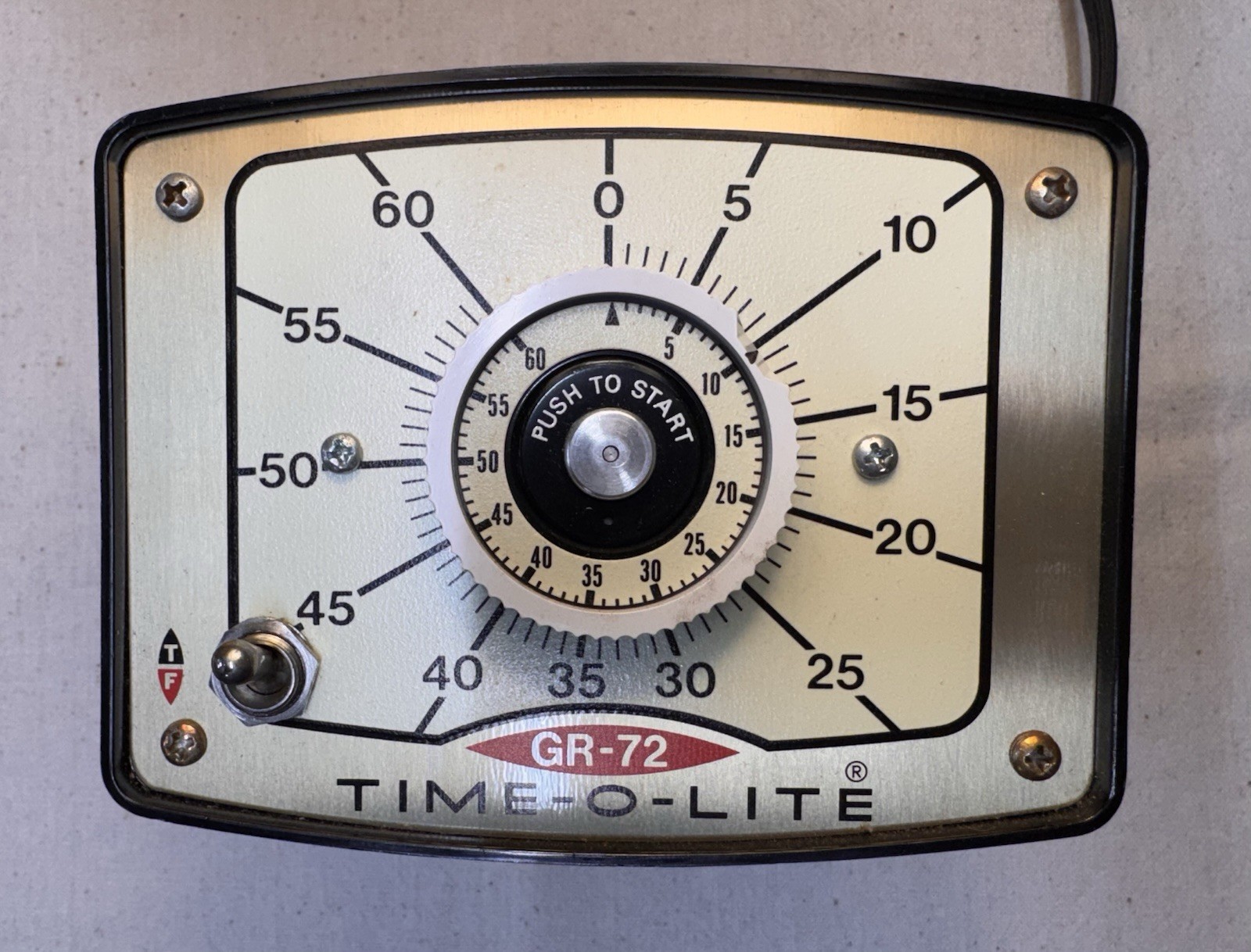 Vintage Industrial Time-o-Lite GR-72 Enlarger Timer Excellent Condition Tested