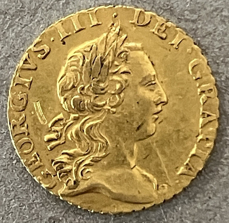Rare 1762 Great Britain George III Gold 1/4 Guinea. Rare 1762 Great Britain George III Gold 1/4 Guinea.