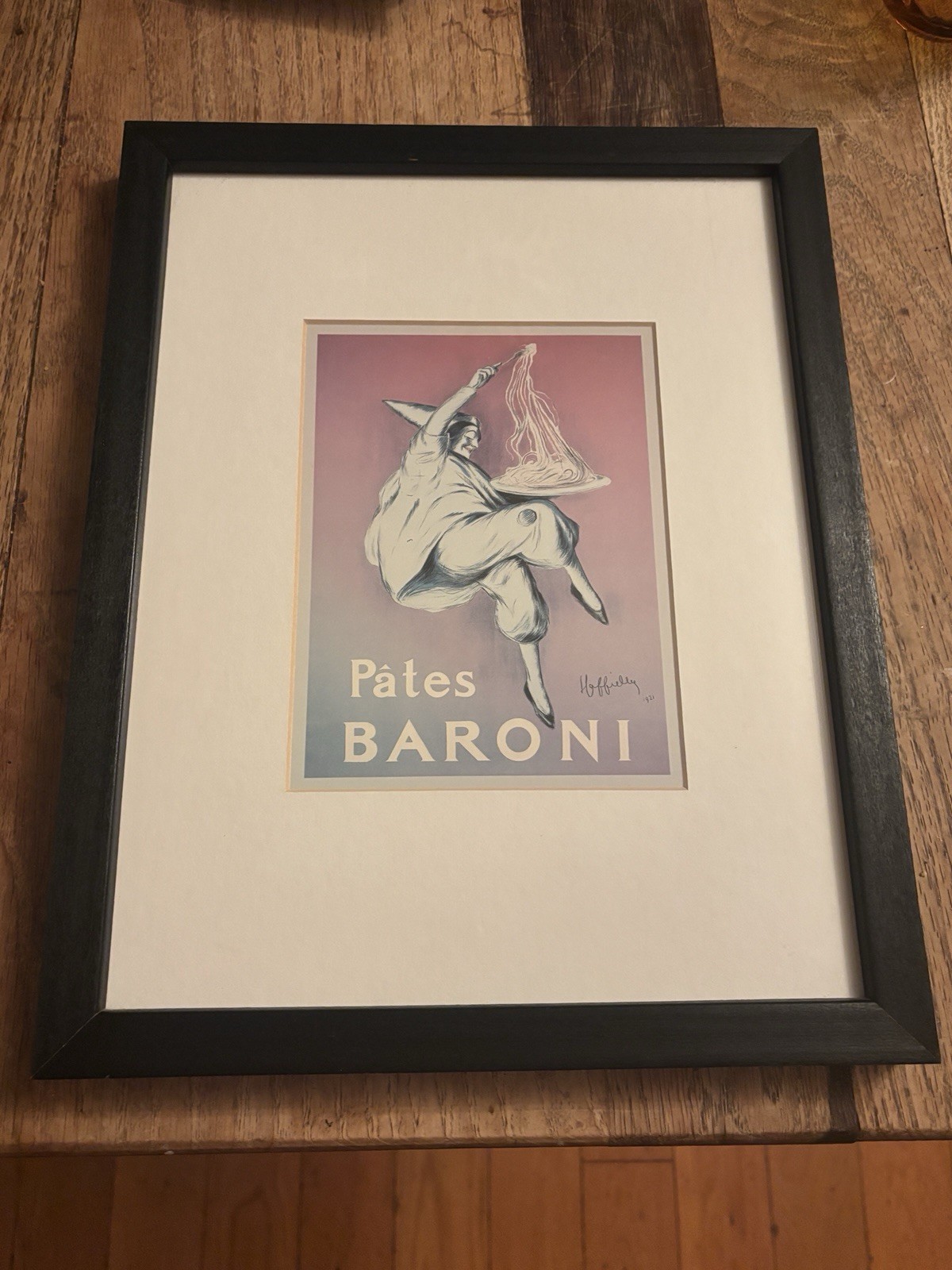 Leonetto Cappiello Pates Baroni Vintage Ad Framed Art Print 11x14 Pasta Decor