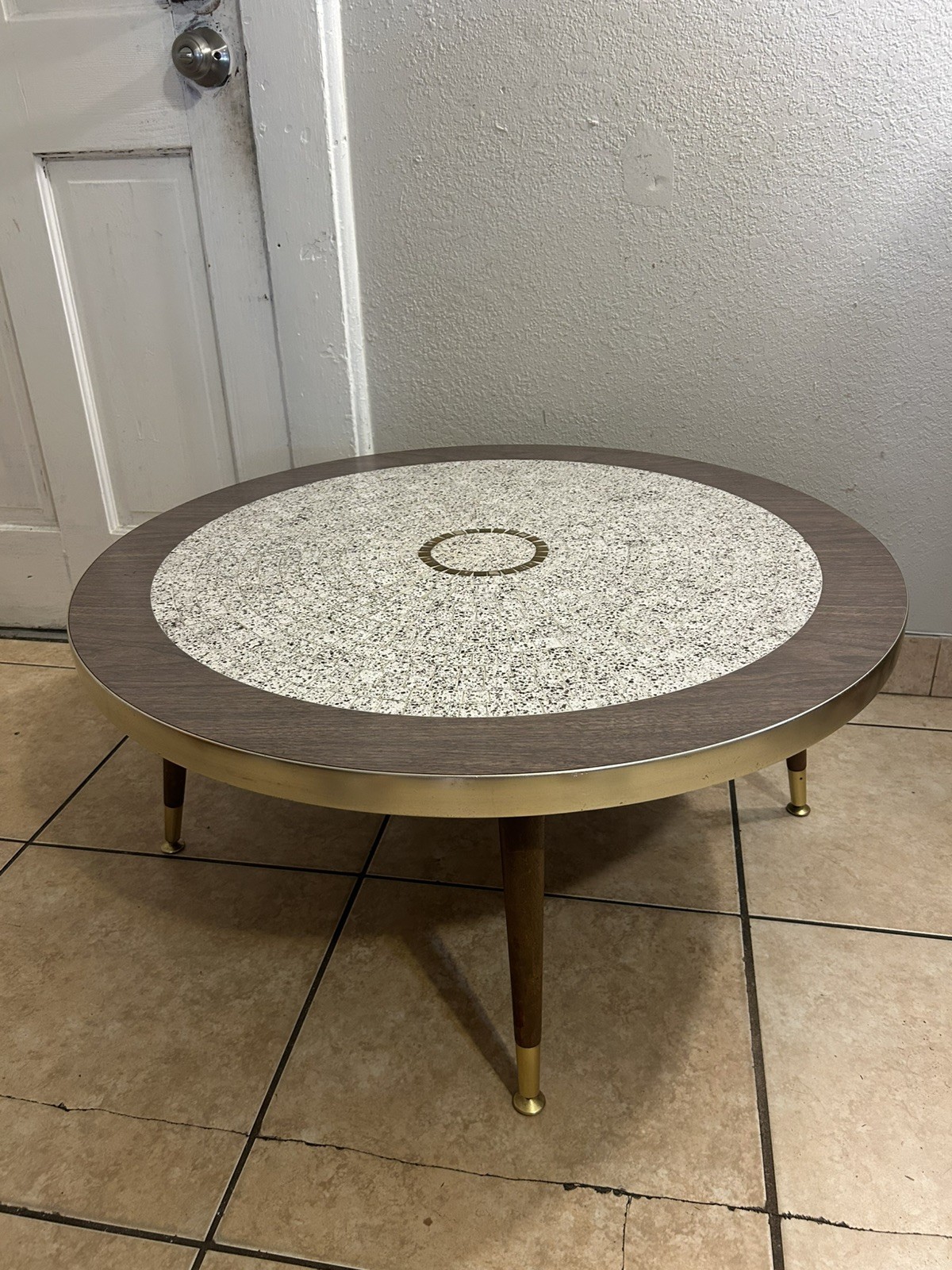 Vintage Mid Century 1950 or 60 Mosaic Tiled Coffee Table 