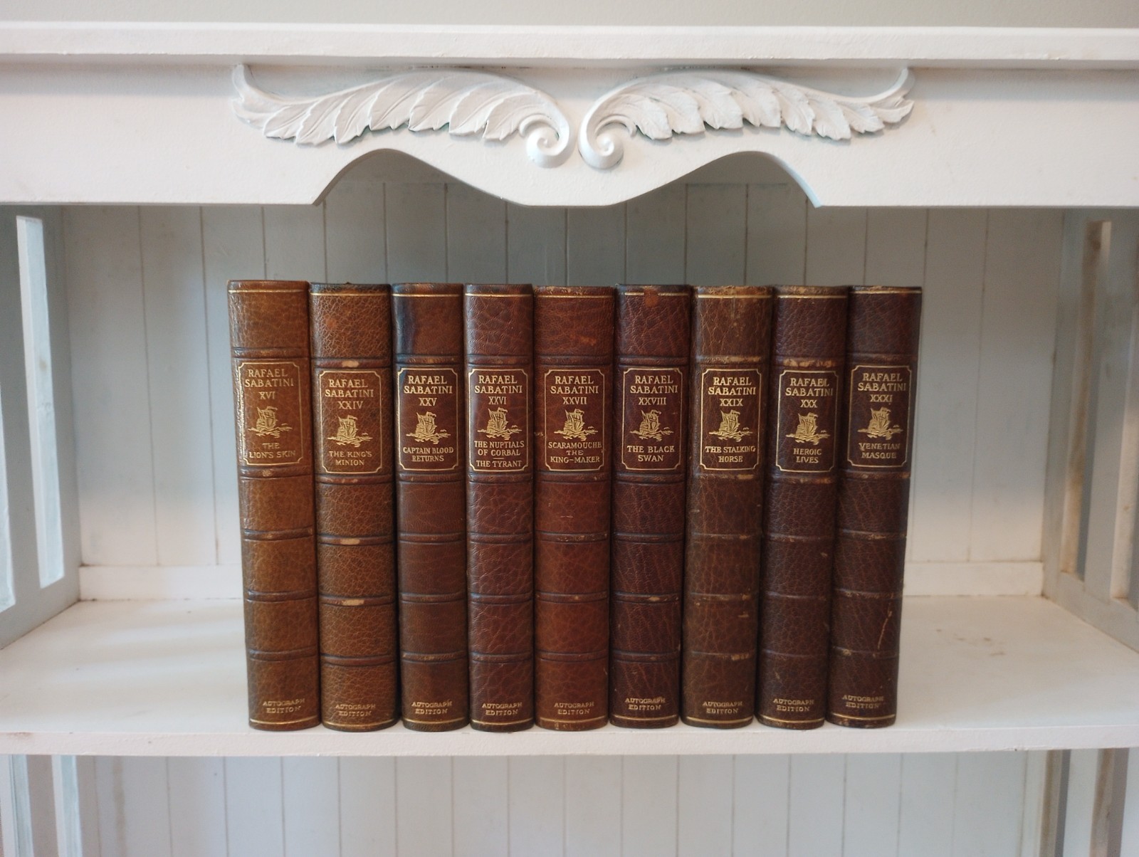 Rafael Sabatini Limited Autograph Edition 9 Volume Set Antique Fine Bindings