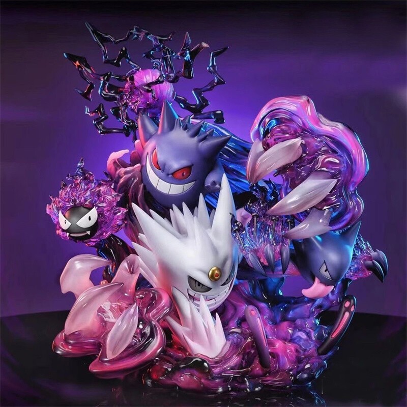 Anime Luminous Evolution Gengar White/Purple PVC Statue Model Gift Toy Boxed NEW