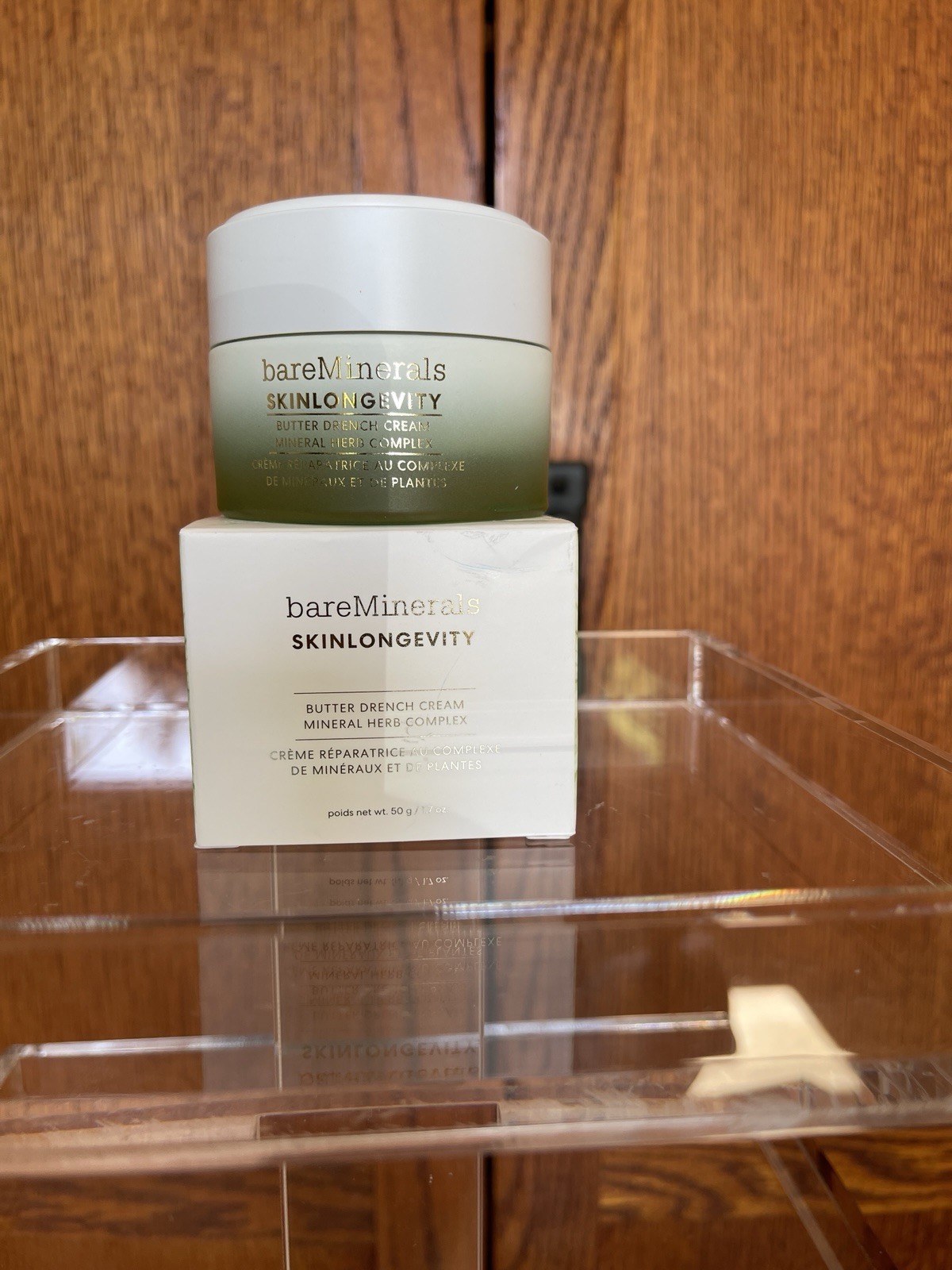 bareMinerals SKINLONGEVITY Butter Drench Cream Peptides Hydration 1.7oz