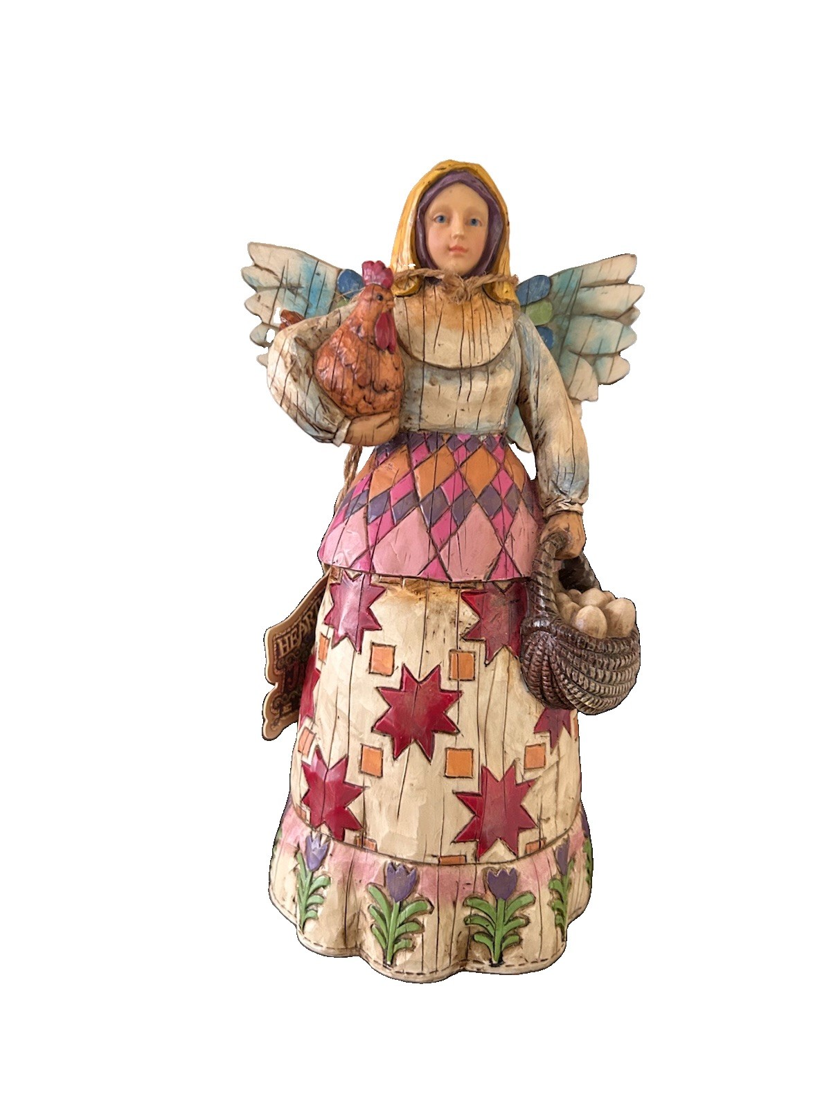 Vintage 2002 Jim Shore Heartwood Creek Angel of Faithfulness Figurine 108918 Vintage 2002 Jim Shore Heartwood Creek Angel of Faithfulness Figurine 108918