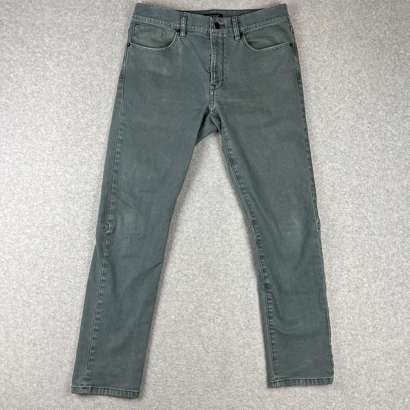 Proof Huckberry Rover Slim Fit Pants Stretch 32x30 Mens Grey EDC Cotton Proof Huckberry Rover Slim Fit Pants Stretch 32x30 Mens Grey EDC Cotton