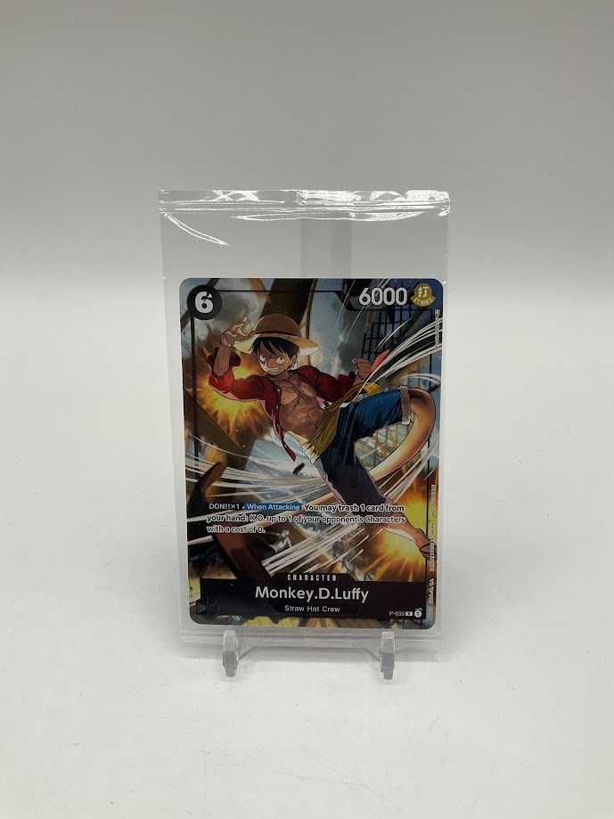 Monkey D Luffy One Piece Card Game P-035 Sealed Monkey D Luffy One Piece Card Game P-035 Sealed