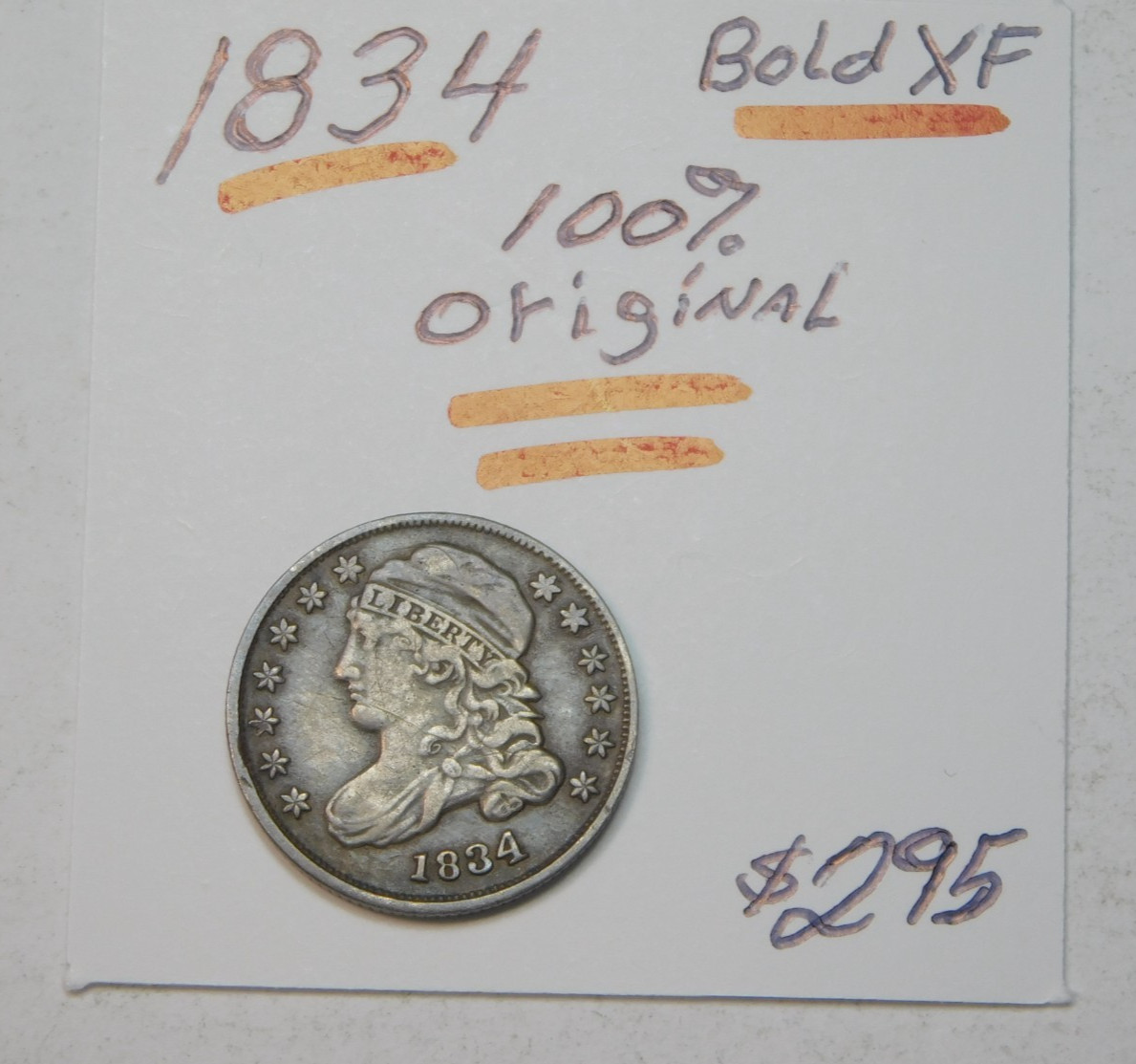 SCARCE 100% ORIGINAL 1834 BUST DIME NEVER CLEANED BOLD XF MAKE AN OFFER ✨ SCARCE 100% ORIGINAL 1834 BUST DIME NEVER CLEANED BOLD XF MAKE AN OFFER ✨