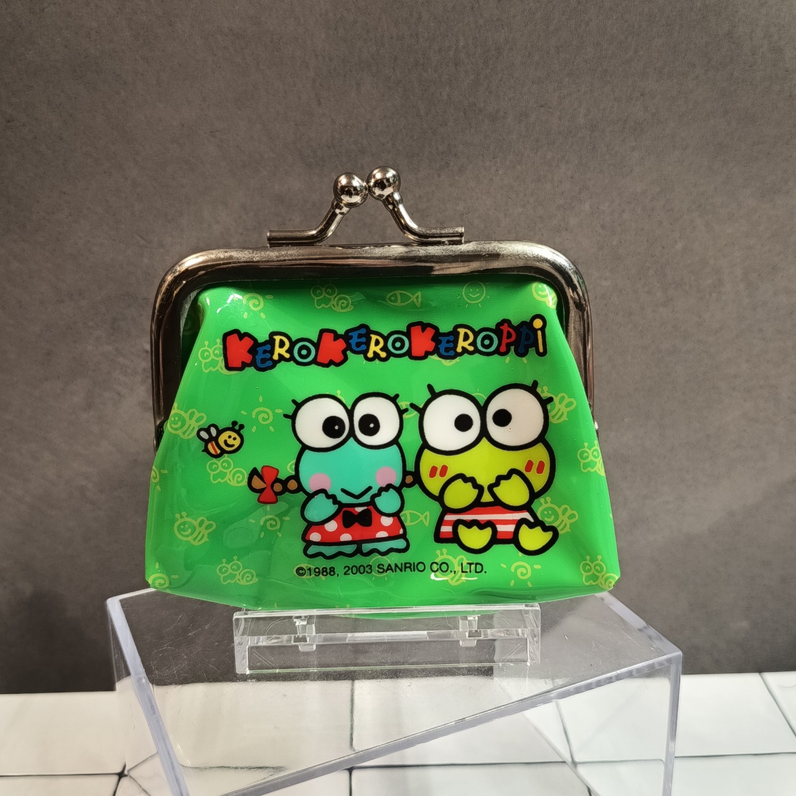 Vintage Sanrio KERO KERO KEROPPI COIN PURSE 3