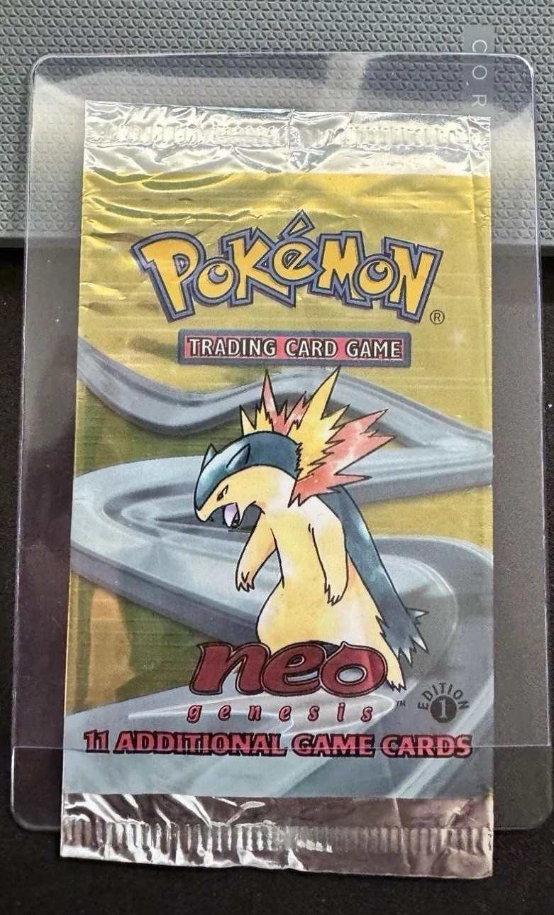 Neo Genesis Booster Pack Grail Mystery Lot x3-Pokémon tcg-Authentic