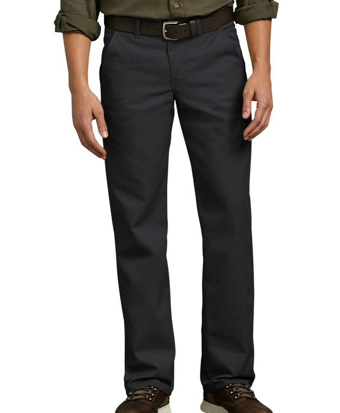 Dickies Work Pants Mens Flat Front Flex Straight Leg Slim Fit Black Size 40x30 Dickies Work Pants Mens Flat Front Flex Straight Leg Slim Fit Black Size 40x30