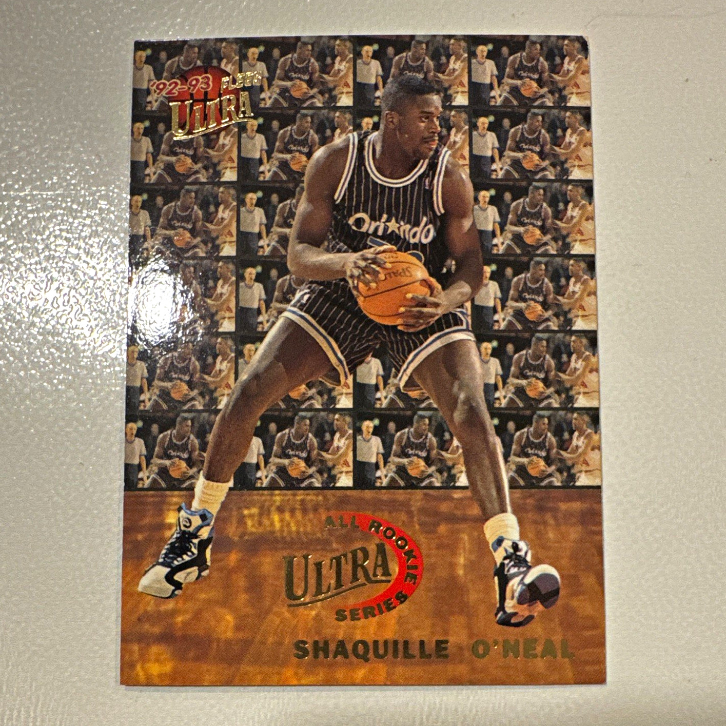 Fleer Ultra 1992-93 All-Rookies Shaquille O\'Neal Rookie Insert Magic #7 Fleer Ultra 1992-93 All-Rookies Shaquille O\'Neal Rookie Insert Magic #7