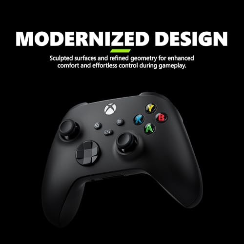Microsoft Xbox Wireless Controller 2025 Carbon Black with Hybrid D-Pad, Textured