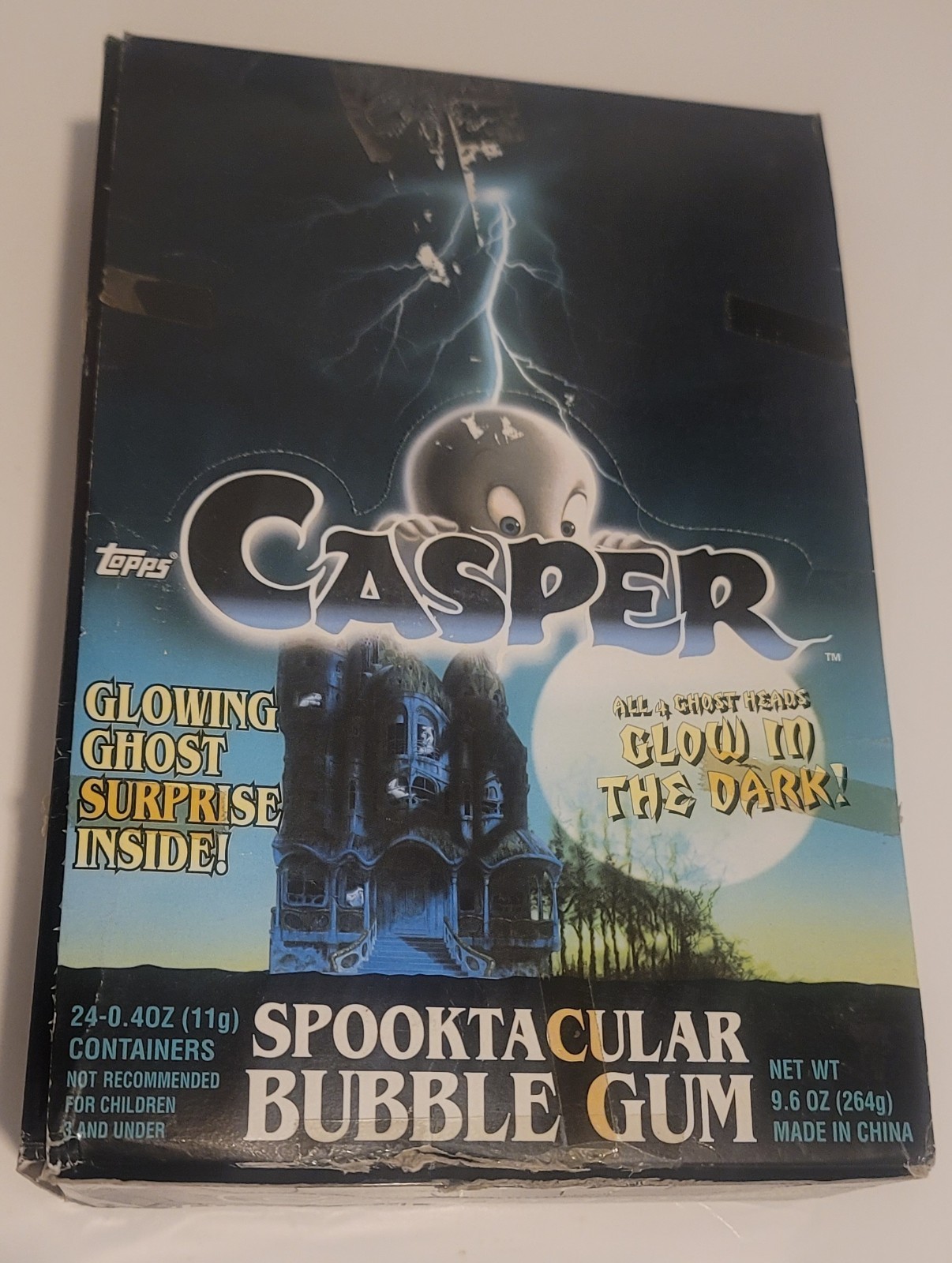 1995 TOPPS CANDY BUBBLE GUM CASPER SPOOKTACULAR BOX 24 FIGURES FILLED & SEALED 1995 TOPPS CANDY BUBBLE GUM CASPER SPOOKTACULAR BOX 24 FIGURES FILLED & SEALED