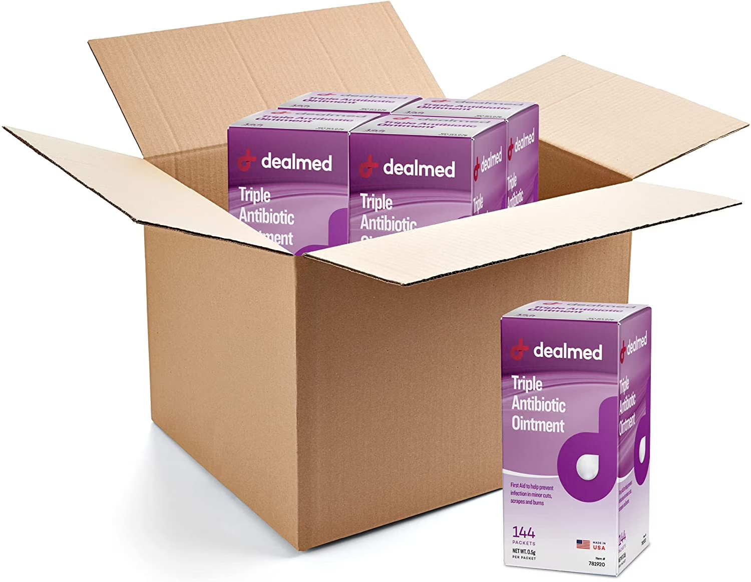 Dealmed Triple Antibiotic Ointment – Made in the USA - 0.9 gm UD, Bacitracin A Dealmed Triple Antibiotic Ointment – Made in the USA - 0.9 gm UD, Bacitracin A