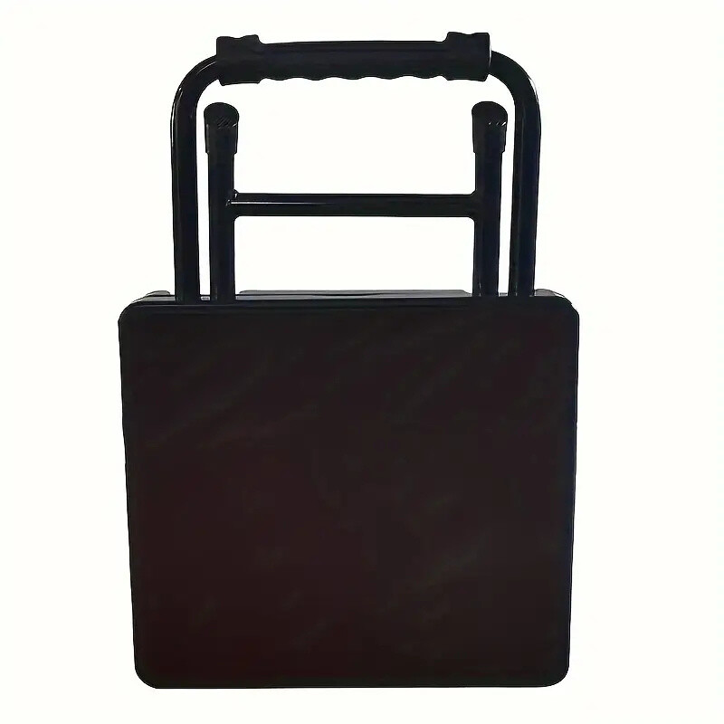 3-in-1 Vintage Iron Foldable Table and Chair Set,Portable Folding Desk
