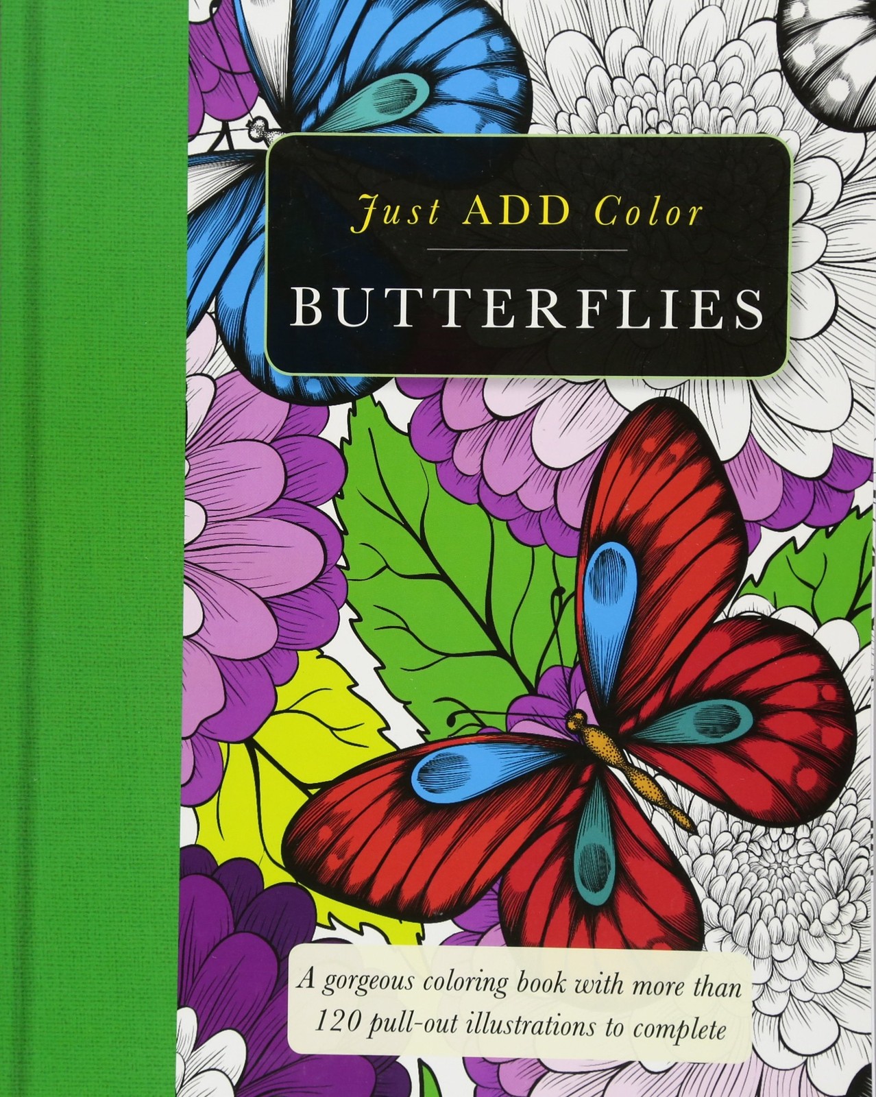 Butterflies: A Gorgeous Coloring Book With More Than 120 Pull-out Illustrati...