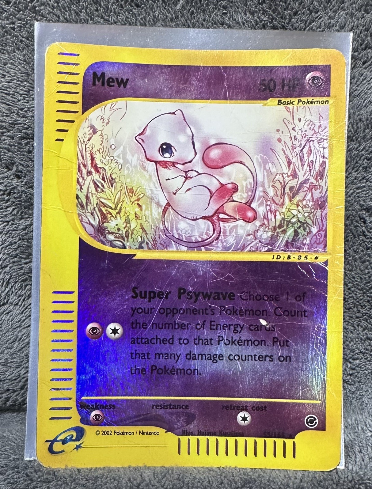 2002 Pokémon Expedition Mew Reverse Holo 55/165 - DAMAGED Rare 2002 Pokémon Expedition Mew Reverse Holo 55/165 - DAMAGED Rare