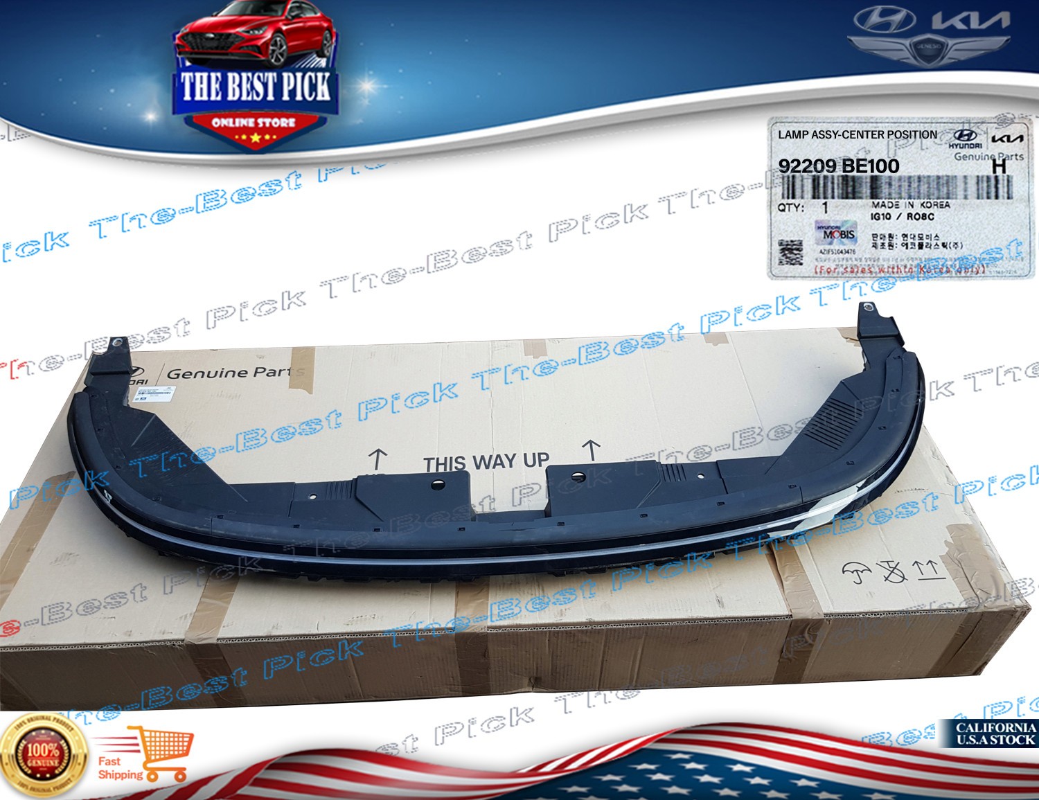 OEM Front Center LED Daytime Running Light for Hyundai Kona 2024-2025 92209BE100 OEM Front Center LED Daytime Running Light for Hyundai Kona 2024-2025 92209BE100