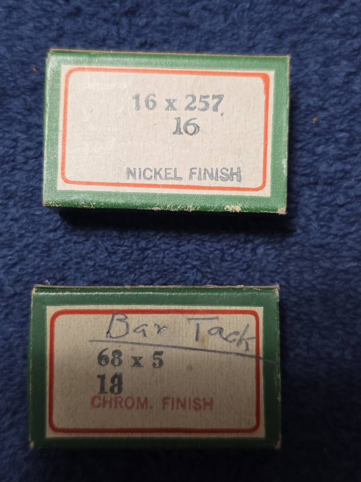 Vintage Industrial Singer Sewing Machine Needles 2 Boxes 2 Sizes 1940-1960