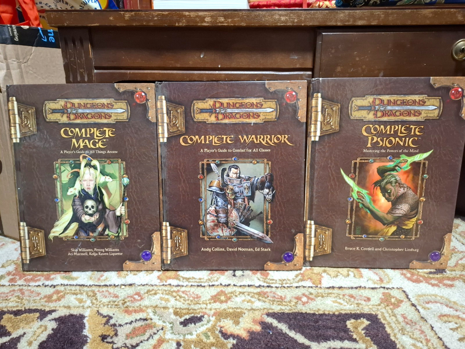D&D 3.5 Complete Series Lot: Mage, Warrior, Psionic Hardcover Bundle WOTC