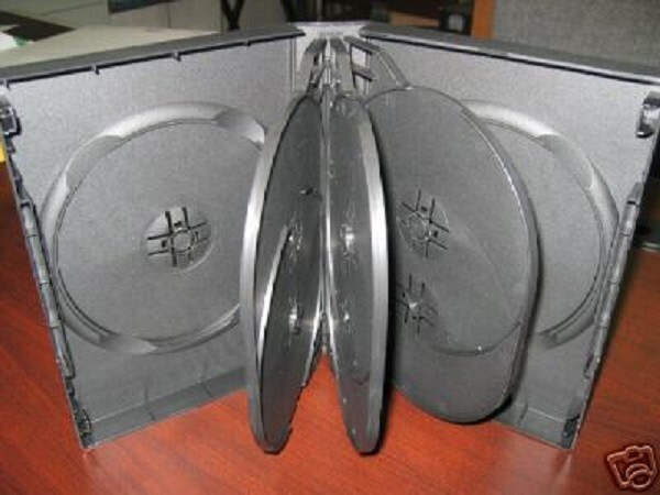 2 PCS NEW 27mm Multi-7 Disc DVD Cases Black Top Quality,  DH7 