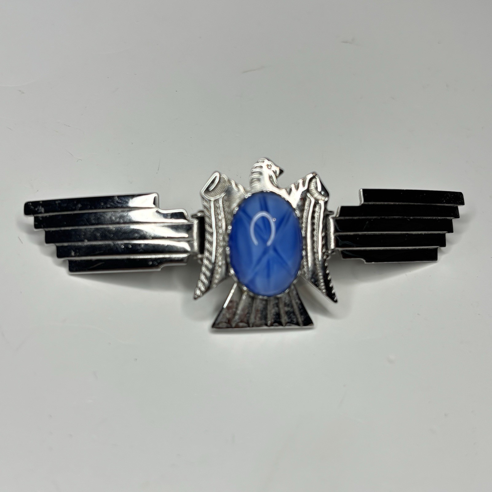Vintage Wil Aren Hondo Clipp Thunderbird Blue Star Sapphire Collar Clip